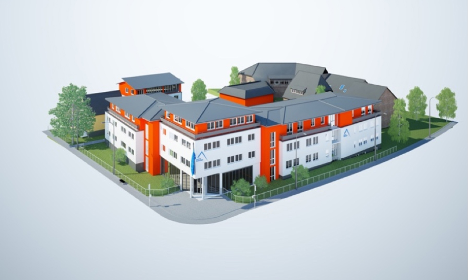 3D Model des Christlichen Reha Hauses.